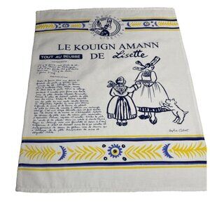 Le Kouign Amann DE Lisette Kitchen Towel 100% Cotton